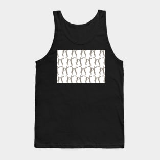 Boxing Hares - Sepia Tank Top